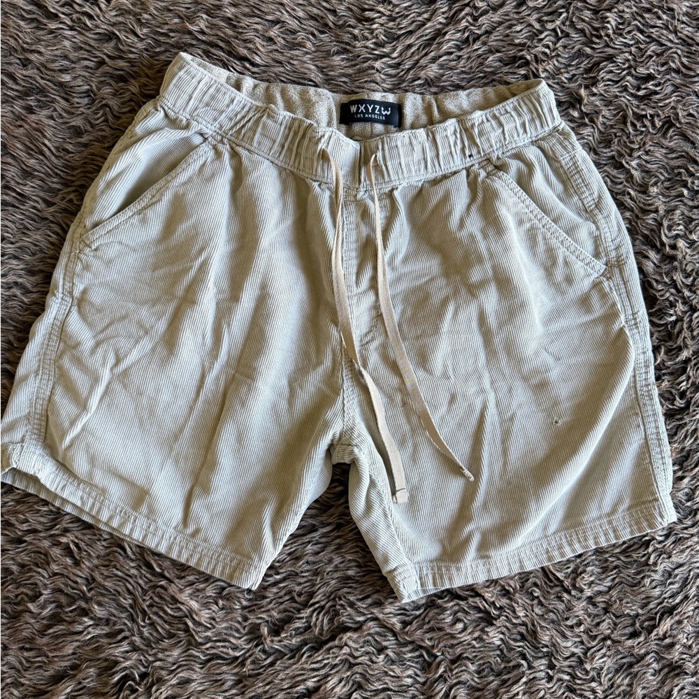 WXYZ Men's Casual Beige Shorts